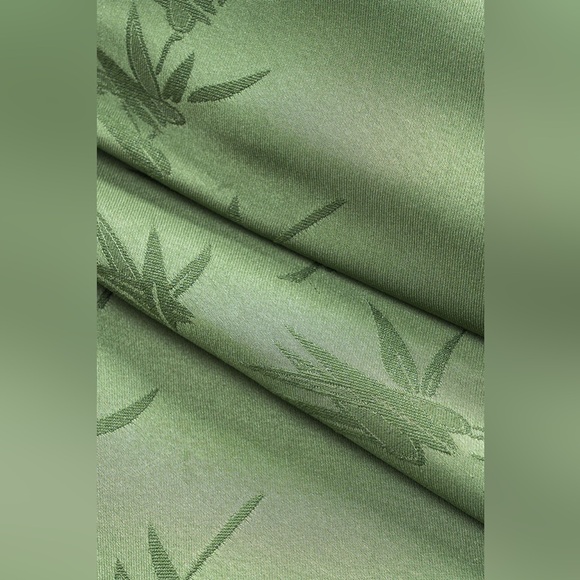 093. Micas Jacquard Ruched Tie Front Split Skirt L - Picture 4 of 5